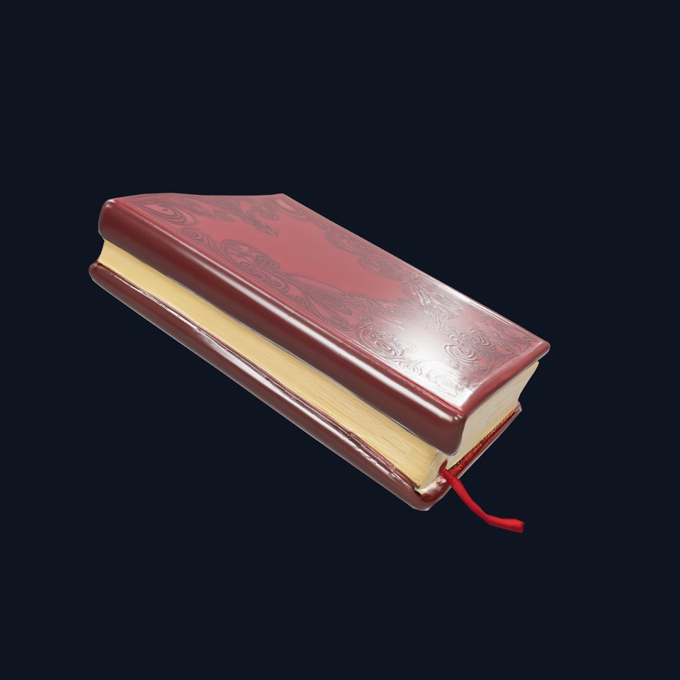 Elegant Leather Book model pack